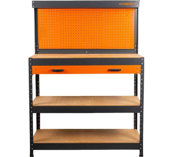 Верстак металлический Forsage 1000х400х1400мм с одной выдвижной полкой ,пр-во Беларусь F-WT00305(63836) 1