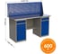 Верстак двухтумбовый IRONMEBEL ML1/ML1 с экраном 1400 M-ML1ML1MDCE1400 2