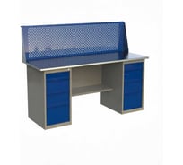 Верстак двухтумбовый IRONMEBEL ML4/ML4 с экраном 1600 M-ML4ML4MDCE1600