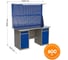 Верстак двухтумбовый IRONMEBEL ML1/ML1 с экраном 1600 и освещением M-ML1ML1MDCE1600ос 2