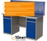 Верстак двухтумбовый IRONMEBEL ML1/ML1 с экраном 1800 M-ML1ML1MDCE1800 3