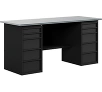 Верстак-стол BLACK с двумя тумбами с ящиками, 1800 мм GREENBERG VERSTAK_BLACK_Y2_1800