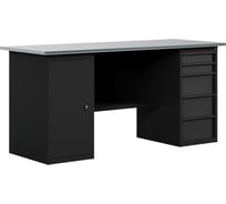 Верстак-стол BLACK с тумбой с ящиками и тумбой с дверцей, 2000 мм GREENBERG VERSTAK_BLACK_ТY_2000