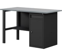 Верстак-стол с тумбой/ящик, 1400 мм GREENBERG BLACK VERSTAK_BLACK_W1_1400
