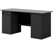 Верстак-стол с тумбой с дверцей и тумбой/ящик, 1800 мм GREENBERG BLACK VERSTAK_BLACK_WT_1800