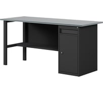 Верстак-стол с тумбой/ящик, 1600 мм GREENBERG BLACK VERSTAK_BLACK_W1_1600