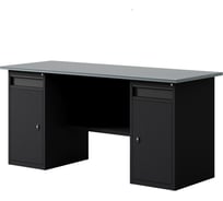 Верстак-стол с двумя тумбами/ящик, 1600 мм GREENBERG BLACK VERSTAK_BLACK_W2_1600