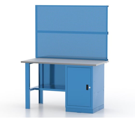 Верстак однотумбовый FERRUM с перфорированными панелями 1390х686х1805h 01.100L/2-5015