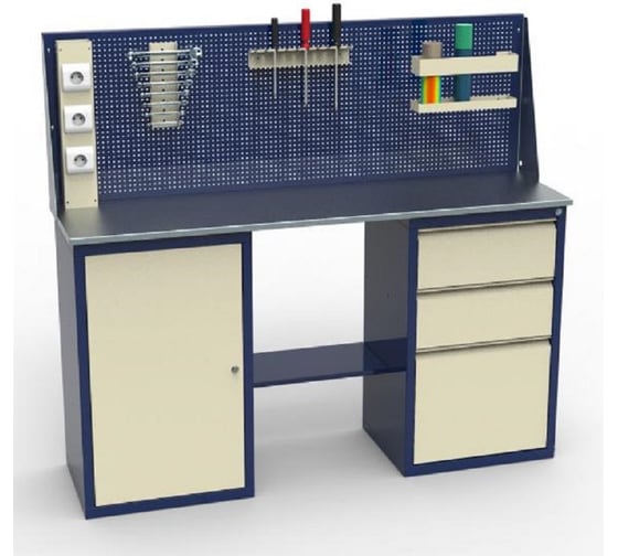 Верстак двухтумбовый в комплекте Святогор ЛВ-2Т.01.03_сб1