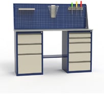 Верстак двухтумбовый в комплекте Святогор ЛВ-2Т.03.05_сб7