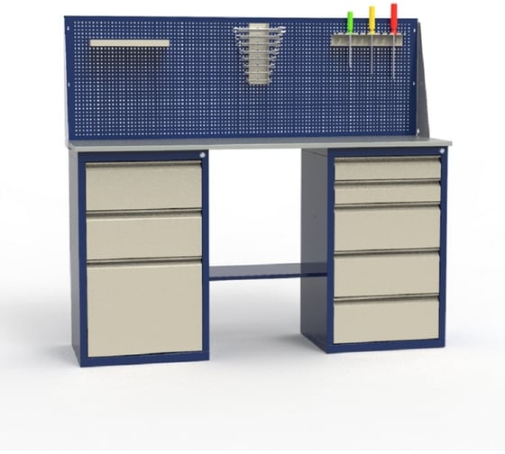 Верстак двухтумбовый в комплекте Святогор ЛВ-2Т.03.05_сб7