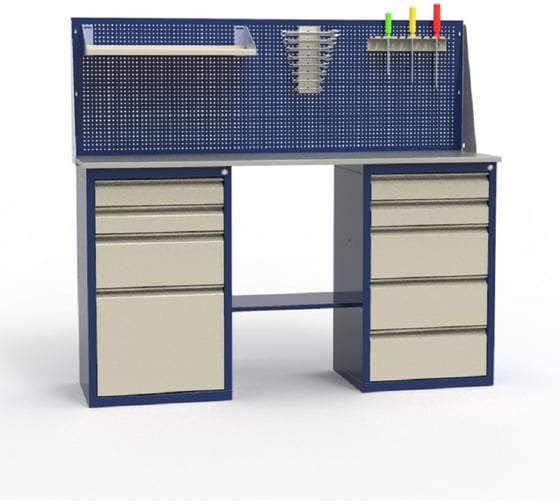 Верстак двухтумбовый в комплекте Святогор ЛВ-2Т.04.05_сб8