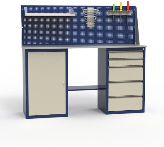 Верстак двухтумбовый в комплекте Святогор ЛВ-2Т.01.05_сб6