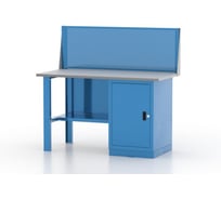 Верстак однотумбовый  с перфорированной панелью и кронштейнами FERRUM 1390х686х1310h 01.100L/1-5015