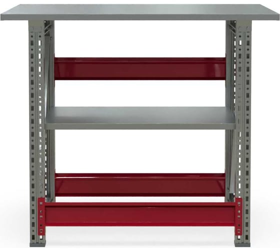 Верстак слесарный IRONMEBEL Ворк компакт 1000 (ZN) с полкой M-WRKCT.1000(ZN).F_F_100