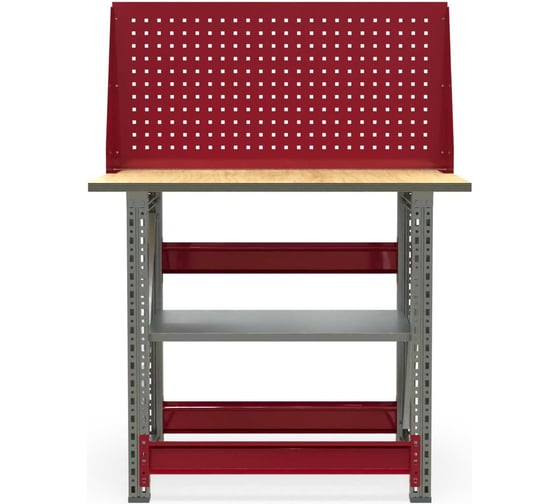 Верстак слесарный IRONMEBEL Ворк компакт 1000 с полкой и экраном M-WRKCT.1000.F_F_101