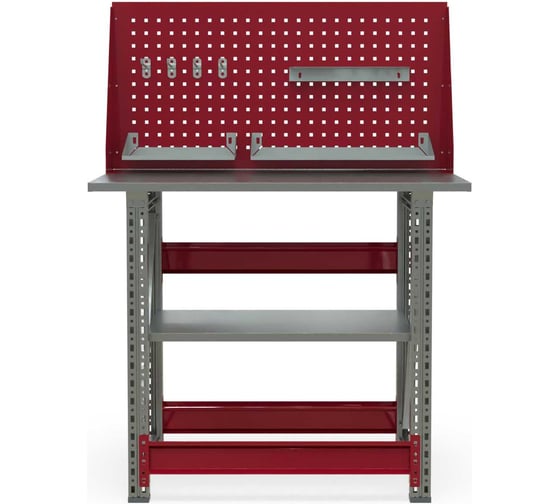 Верстак слесарный IRONMEBEL Ворк компакт 1000 (ZN) с полкой, экраном и аксессуарами M-WRKCT.1000(ZN).F_F_101-KIT