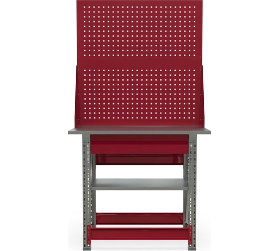 Верстак слесарный IRONMEBEL Ворк компакт 1000 (ZN) с полкой и двойным экраном M-WRKCT.1000(ZN).F_F_102