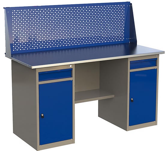 Двухтумбовый верстак HONEYCOMB MasterLine ML1/ML1 с экраном 1800 M-ХML1ML1MDCE1800