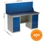 Двухтумбовый верстак HONEYCOMB ML6/ML6 с экраном 1600 M-НML6ML6MDCE1600 2