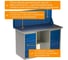 Двухтумбовый верстак HONEYCOMB ML6/ML6 с экраном 1400 M-НML6ML6MDCE1400 4