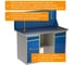 Двухтумбовый верстак HONEYCOMB ML1/ML1 с экраном 1400 M-НML1ML1MDCE1400 4