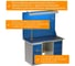 Двухтумбовый верстак HONEYCOMB ML4/ML4 с экраном 1400 и освещением M-НML4ML4MDCE1400ос 4