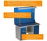 Двухтумбовый верстак HONEYCOMB ML6/ML6 с экраном 1400 и освещением M-НML6ML6MDCE1400ос 4