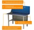Стол-верстак HONEYCOMB ML 1400 с экраном M-НSMLMDCE1400 4