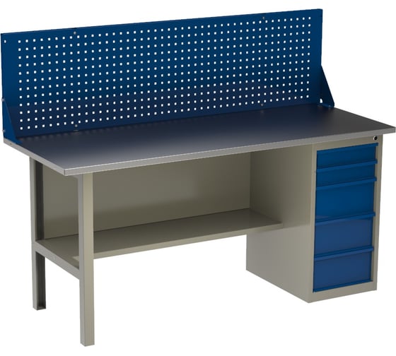 Однотумбовый верстак HONEYCOMB ML-5 1800 с экраном M-НOML5MDCE1800