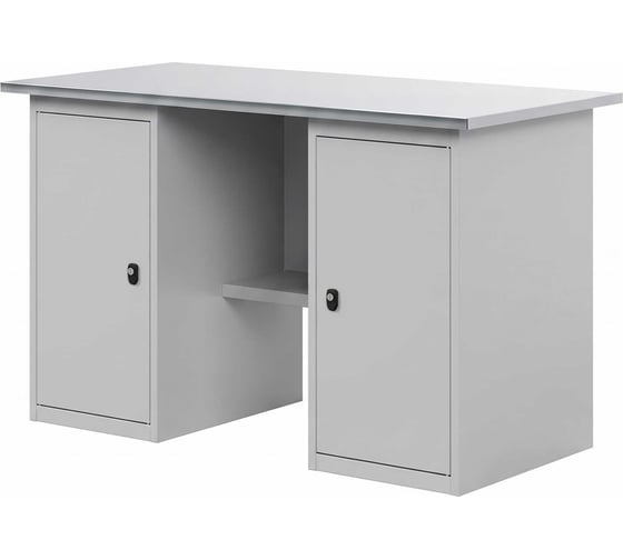 Верстак-стол с двумя тумбами GREENBERG SILVER 1400мм VERSTAK_SILVER_Т2_1400