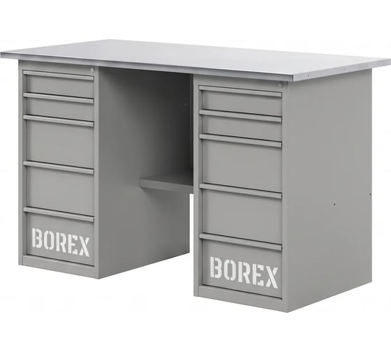 Верстак-стол с двумя ящиками GREENBERG SILVER 1400мм VERSTAK_SILVER_Y2_1400