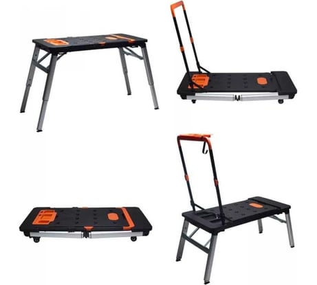 Многофункциональный верстак 7 в 1 с розетками Uniq tool VERTAK 1090x550, высота 520-780, нагрузка TH6101032