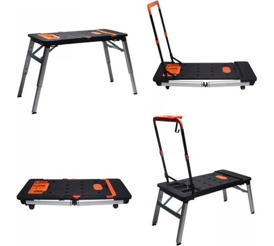 Многофункциональный верстак 7 в 1 с розетками Uniq tool VERTAK 1090x550, высота 520-780, нагрузка TH6101032 1
