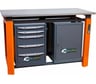 Двухтумбовый верстак Toollbox с регулируемой столешницей серии TBP1800 (TB0-TB5)