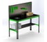 Металлический стол Metalex 750x1400x500 + перфопанель с комплектом аксессуаров SMMPRIA751450 1