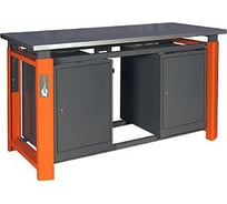 Двухтумбовый верстак Toollbox с регулируемой столешницей серии TBP1800 (TB0-TB0)