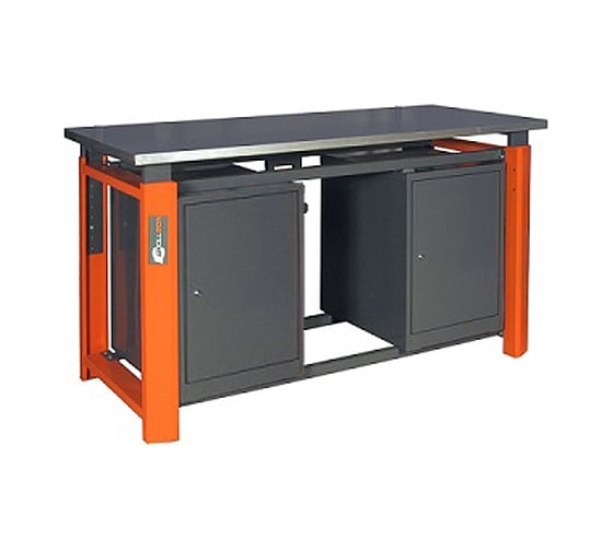 Двухтумбовый верстак Toollbox с регулируемой столешницей серии TBP1800 (TB0-TB0) 1