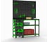 Стол-верстак Metalex c одной тумбой 950x1000x600 + двойная перфопанель с комплектом аксессуаров SVTIPRIIA951060 1