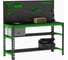 Металлический стол Metalex 750x1200x500 + две полки + перфопанель с комплектом аксессуаров SMMPIIPRIA751250 1