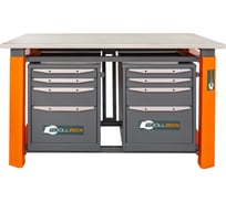 Двухтумбовый верстак Toollbox с регулируемой столешницей серии TBP1500 (TB4-TB4)