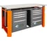 Двухтумбовый верстак Toollbox с регулируемой столешницей серии TBP1500 (TB4-TB5) 2