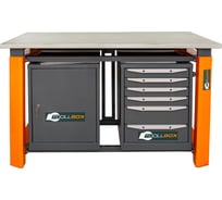 Двухтумбовый верстак Toollbox с регулируемой столешницей серии TBP1500 (TB0-TB6)