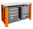 Двухтумбовый верстак Toollbox с регулируемой столешницей серии TBP1500 (TB3-TB6) 2