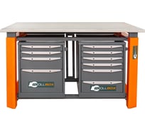 Двухтумбовый верстак Toollbox с регулируемой столешницей серии TBP1500 (TB4-TB6)