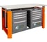 Двухтумбовый верстак Toollbox с регулируемой столешницей серии TBP1500 (TB4-TB6) 2