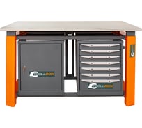 Двухтумбовый верстак Toollbox с регулируемой столешницей серии TBP1500 (TB0-TB7)