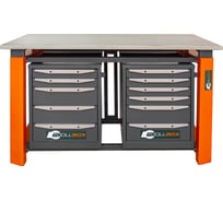 Двухтумбовый верстак Toollbox с регулируемой столешницей серии TBP1500 (TB5-TB6)