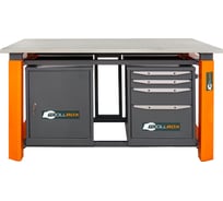 Двухтумбовый верстак Toollbox с регулируемой столешницей серии TBP1800 (TB0-TB4)