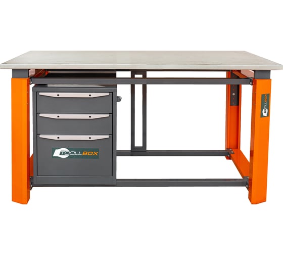Однотумбовый верстак Toollbox с регулируемой столешницей серии TBP1800 (TB3) 1